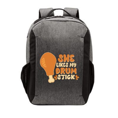 Funny Thanksgiving She Likes My Drum Stick Vector Backpack