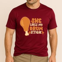 Funny Thanksgiving She Likes My Drum Stick Performance Shirt
