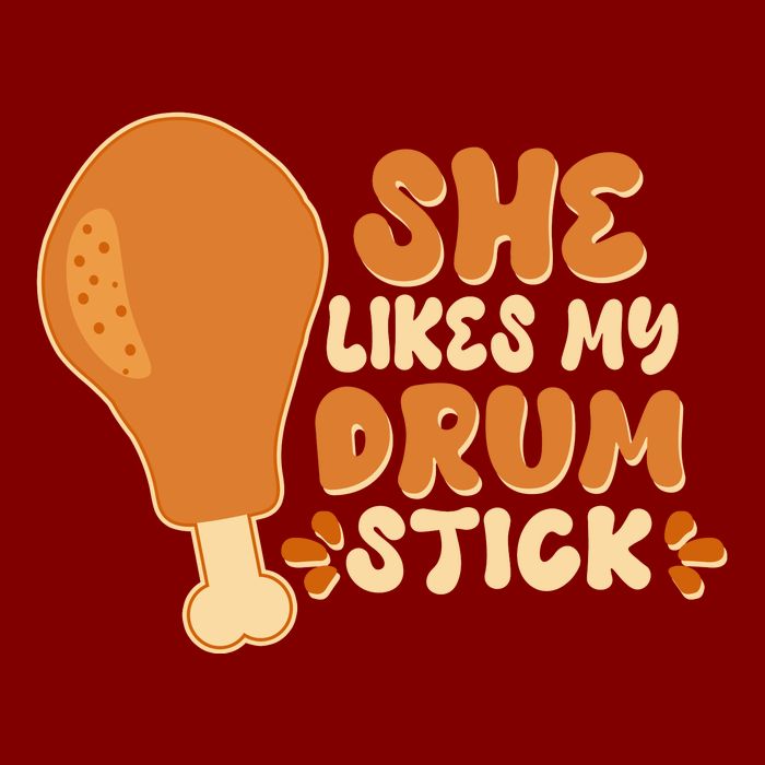 Funny Thanksgiving She Likes My Drum Stick Performance Shirt