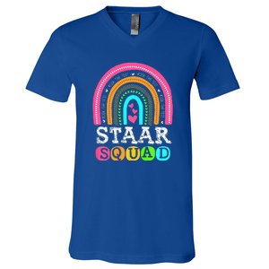 Funny Test STAAR Day Mode On Teacher Testing Ideas School V-Neck T-Shirt