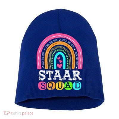 Funny Test STAAR Day Mode On Teacher Testing Ideas School Short Acrylic Beanie