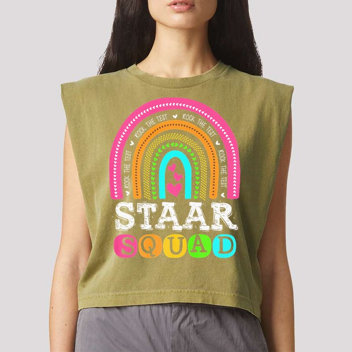 Funny Test STAAR Day Mode On Teacher Testing Ideas School Garment-Dyed Women's Muscle Tee
