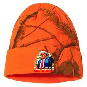 Funny Trump Santa Claus 2024 ILl Be Home For Christmas Kati Licensed 12" Camo Beanie