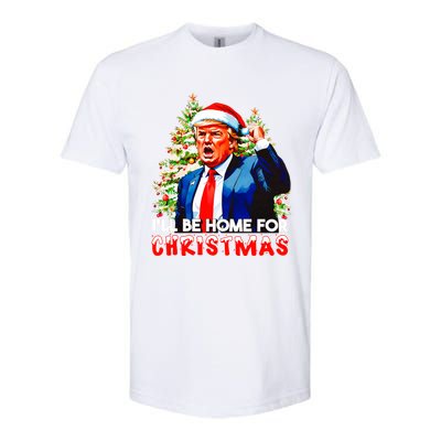 Funny Trump Santa Claus 2024 ILl Be Home For Christmas Softstyle® CVC T-Shirt