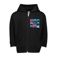 Funny The Shady Bunch 2024 Gift Toddler Zip Fleece Hoodie