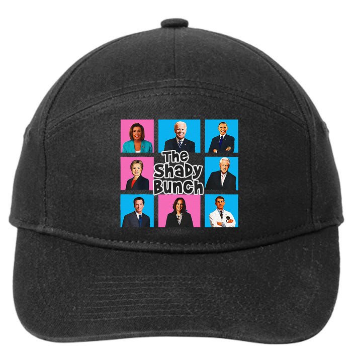 Funny The Shady Bunch 2024 Gift 7-Panel Snapback Hat