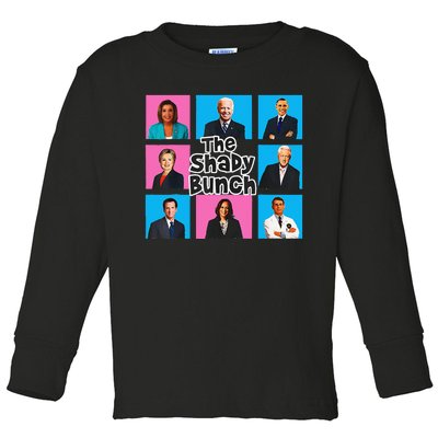 Funny The Shady Bunch 2024 Gift Toddler Long Sleeve Shirt