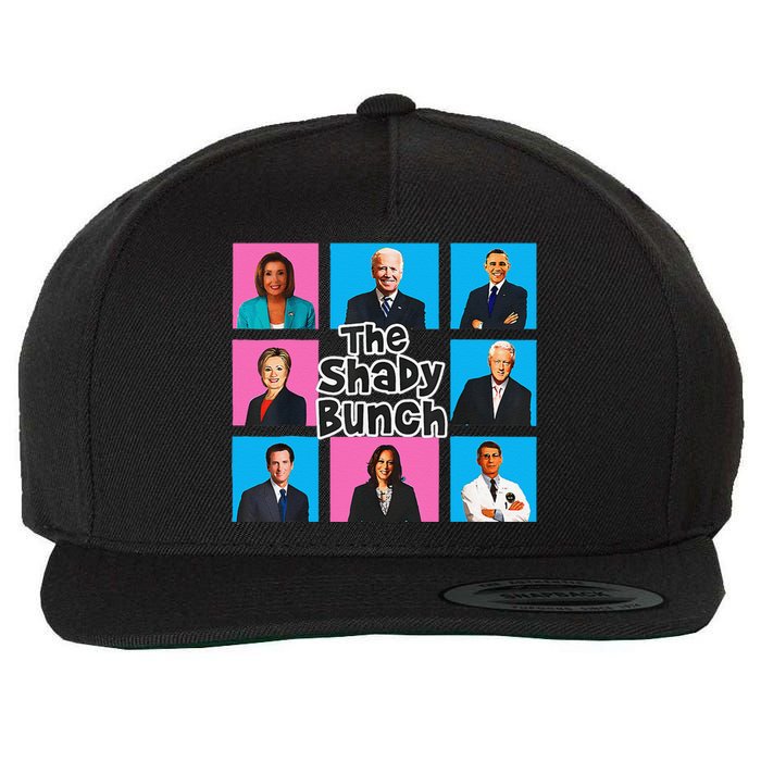 Funny The Shady Bunch 2024 Gift Wool Snapback Cap