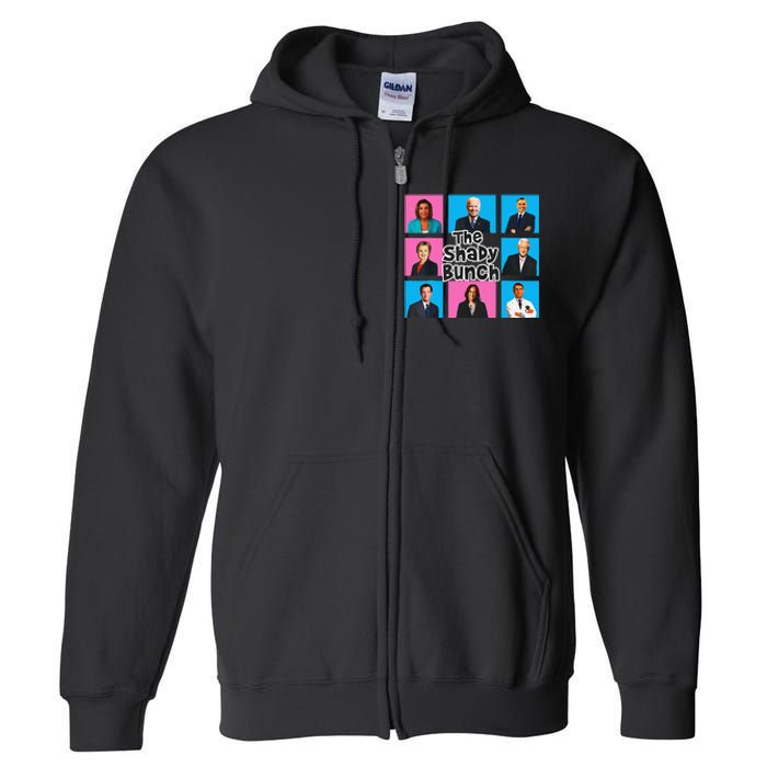 Funny The Shady Bunch 2024 Gift Full Zip Hoodie