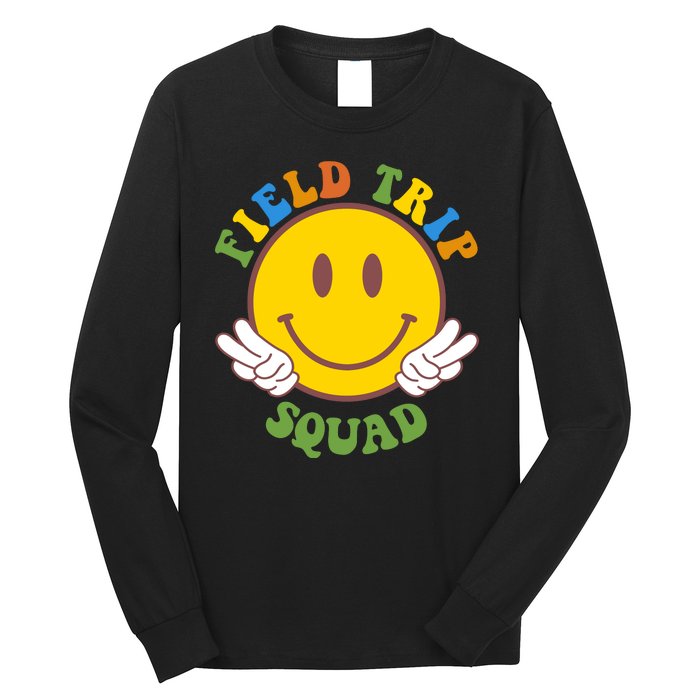 Field Trip Squad Smiley Face School Long Sleeve Shirt