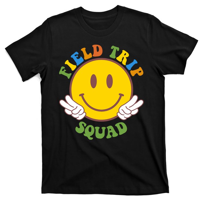 Field Trip Squad Smiley Face School T-Shirt