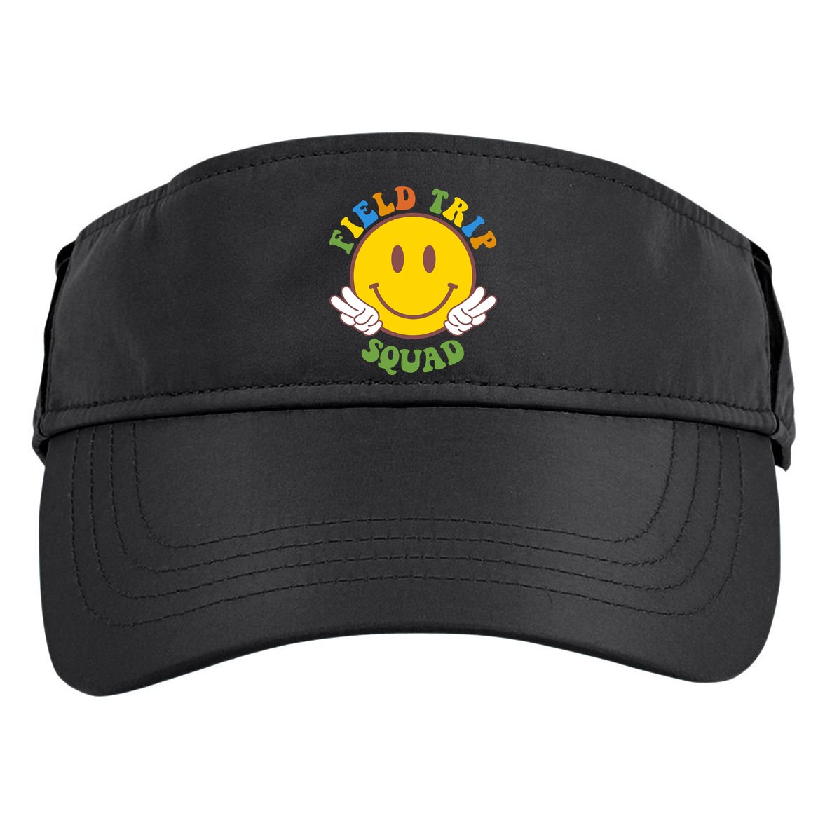 Field Trip Squad Smiley Face School Adult Drive Performance Visor