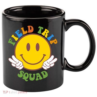 Field Trip Squad Smiley Face School 11oz C Handle Ceramic Mug