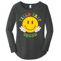 Field Trip Squad Smiley Face School Women's Perfect Tri Tunic Long Sleeve Shirt