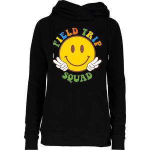 Field Trip Squad Smiley Face School Womens Funnel Neck Pullover Hood