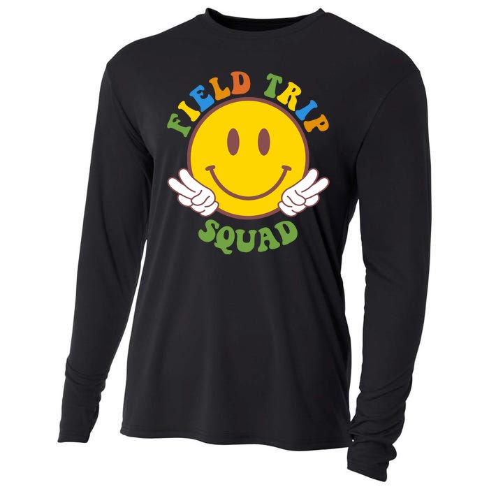 Field Trip Squad Smiley Face School Cooling Performance Long Sleeve Crew