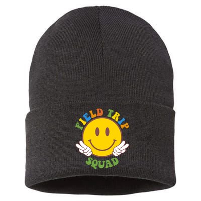 Field Trip Squad Smiley Face School Sustainable Knit Beanie