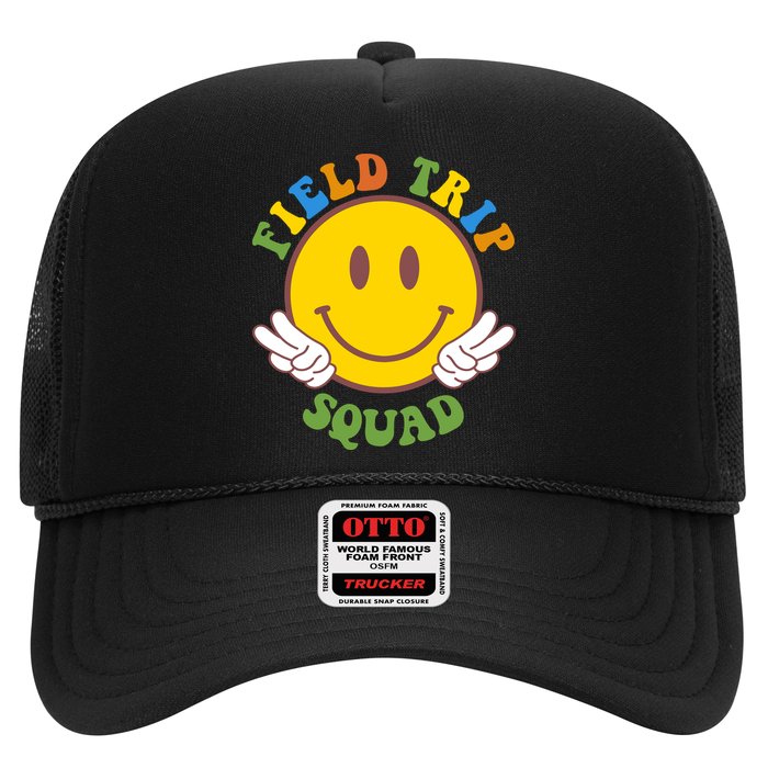 Field Trip Squad Smiley Face School Trucker Hat