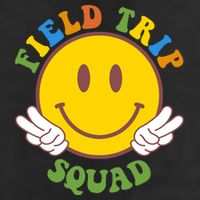 Field Trip Squad Smiley Face School Trucker Hat