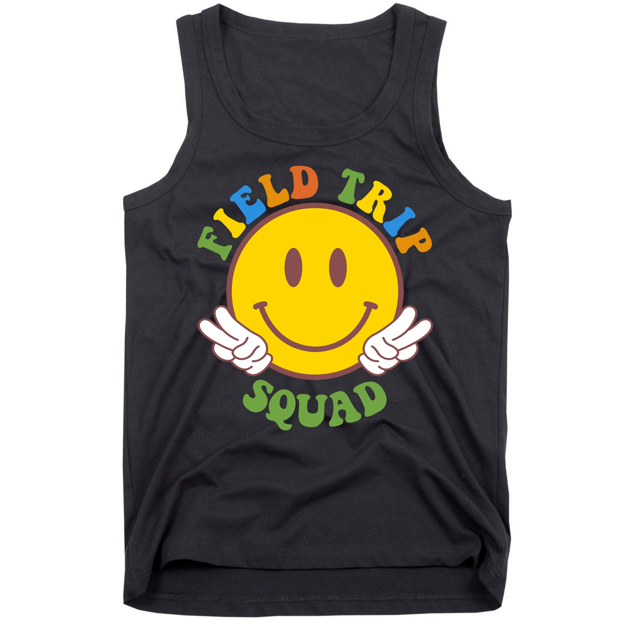 Field Trip Squad Smiley Face School Tank Top