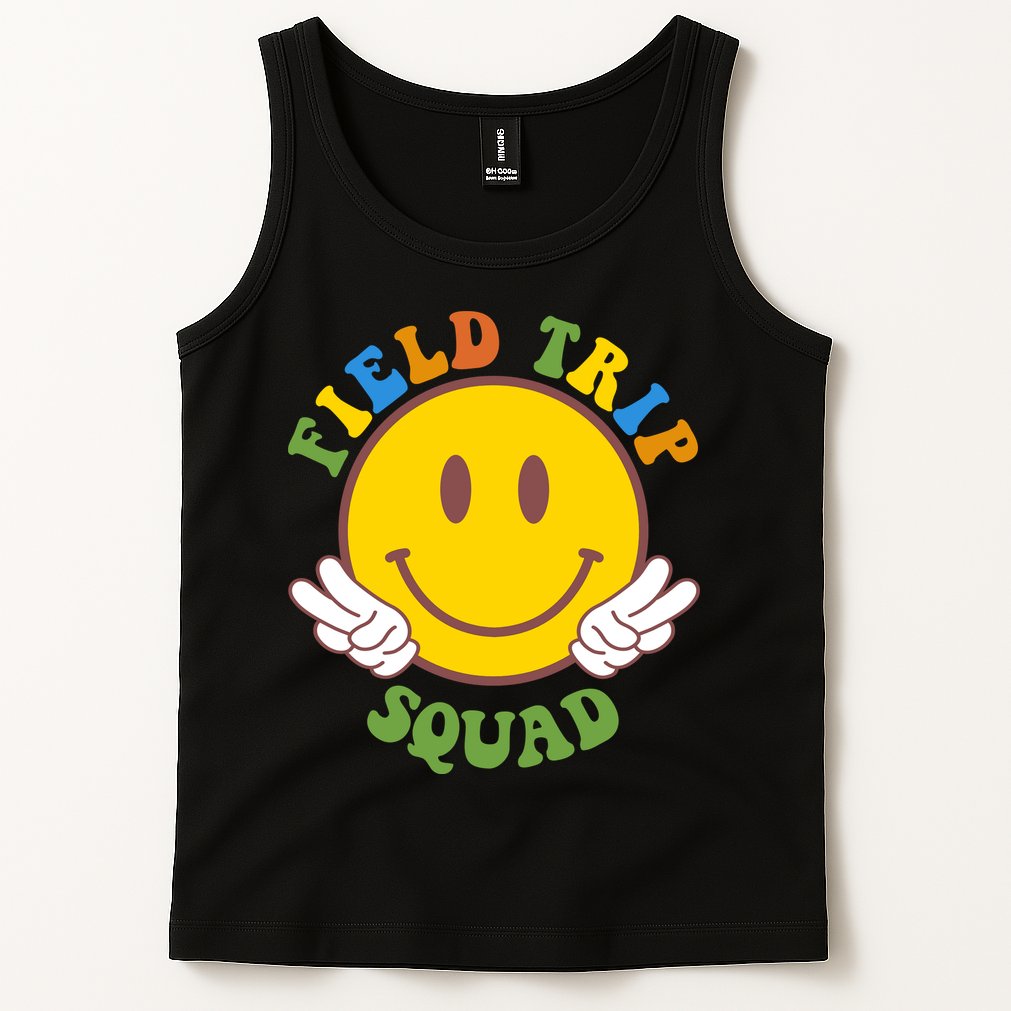 Field Trip Squad Smiley Face School Tank Top