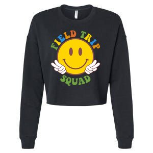 Field Trip Squad Smiley Face School Cropped Pullover Crew