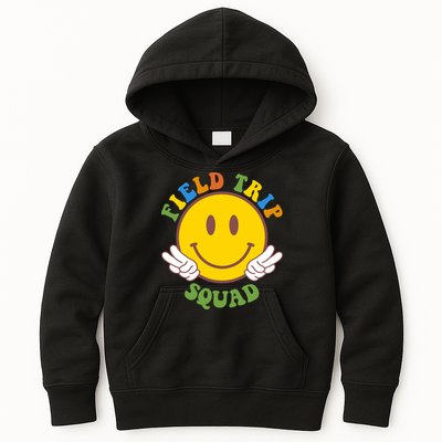 Field Trip Squad Smiley Face School Kids Hoodie