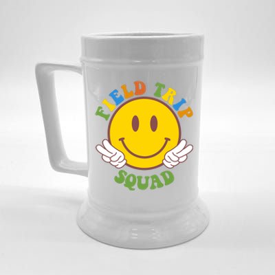 Field Trip Squad Smiley Face School Beer Stein