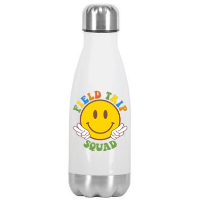 Field Trip Squad Smiley Face School Stainless Steel Insulated Water Bottle