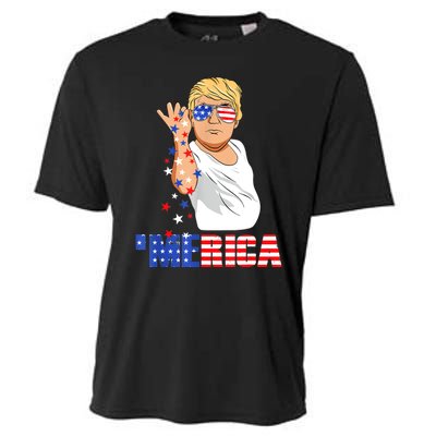 Funny Trump Salt Merica Freedom 4th Of July TShirt Gifts Cooling Performance Crew T-Shirt