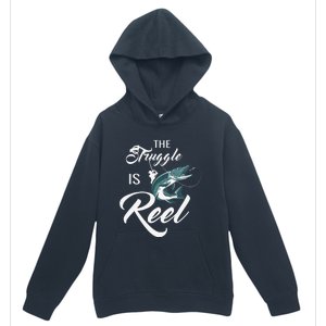 Fisherman The Struggle Is Reel Funny Fishing Lover Birthday Urban Pullover Hoodie