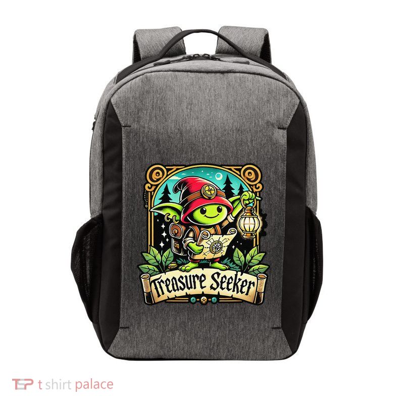 Funny Treasure Seeker Goblincore Adventures Vector Backpack
