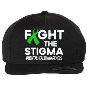 Fight The Stigma Tal Health Awareness Month Green Meaningful Gift Wool Snapback Cap