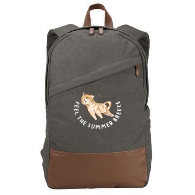 Feel The Summer Breeze Cotton Canvas Backpack