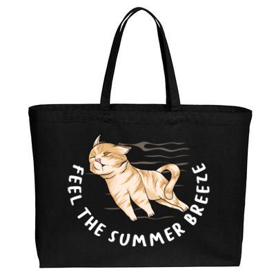 Feel The Summer Breeze Cotton Canvas Jumbo Tote