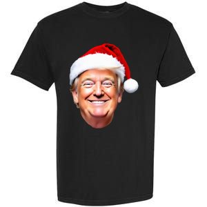 Funny Trump Santa Hat Donald Trump Christmas New Year Xmas Garment-Dyed Heavyweight T-Shirt