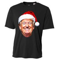 Funny Trump Santa Hat Donald Trump Christmas New Year Xmas Cooling Performance Crew T-Shirt