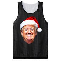 Funny Trump Santa Hat Donald Trump Christmas New Year Xmas Mesh Reversible Basketball Jersey Tank