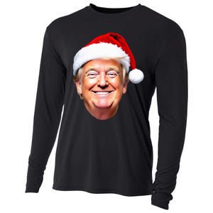 Funny Trump Santa Hat Donald Trump Christmas New Year Xmas Cooling Performance Long Sleeve Crew