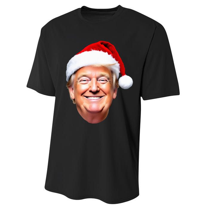 Funny Trump Santa Hat Donald Trump Christmas New Year Xmas Performance Sprint T-Shirt