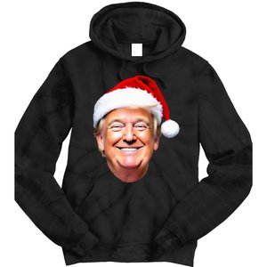 Funny Trump Santa Hat Donald Trump Christmas New Year Xmas Tie Dye Hoodie