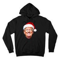 Funny Trump Santa Hat Donald Trump Christmas New Year Xmas Tall Hoodie