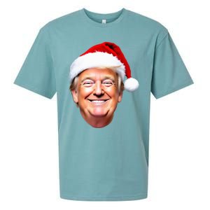 Funny Trump Santa Hat Donald Trump Christmas New Year Xmas Sueded Cloud Jersey T-Shirt