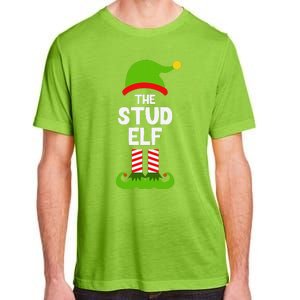 Funny The Stud Elf Christmas Family Party Pajama Adult ChromaSoft Performance T-Shirt