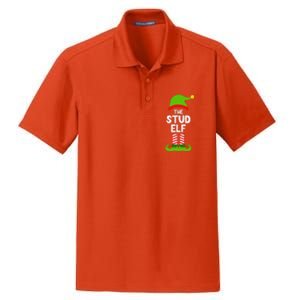 Funny The Stud Elf Christmas Family Party Pajama Dry Zone Grid Polo