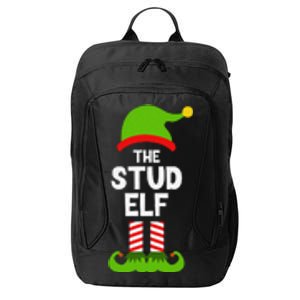 Funny The Stud Elf Christmas Family Party Pajama City Backpack