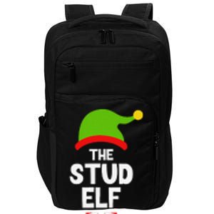 Funny The Stud Elf Christmas Family Party Pajama Impact Tech Backpack