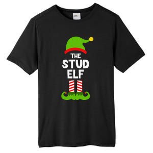 Funny The Stud Elf Christmas Family Party Pajama Tall Fusion ChromaSoft Performance T-Shirt