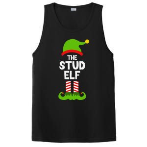 Funny The Stud Elf Christmas Family Party Pajama PosiCharge Competitor Tank