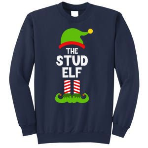 Funny The Stud Elf Christmas Family Party Pajama Sweatshirt